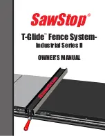 SawStop T-Glide Fence System Owner'S Manual предпросмотр