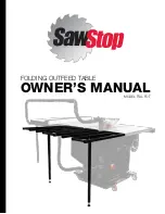 Preview for 1 page of SawStop TSA-FOT Owner'S Manual