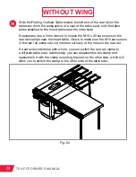 Preview for 56 page of SawStop TSA-FOT Owner'S Manual