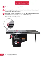 Preview for 20 page of SawStop TSA-SA70 Owner'S Manual