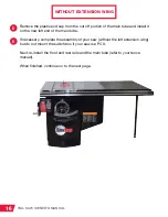 Preview for 22 page of SawStop TSA-SA70 Owner'S Manual