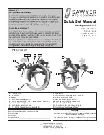 Sawyer 205CS Quick Set Manual preview