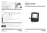 Preview for 1 page of Saxby Lighting Mantra 78971 Instruction Manual