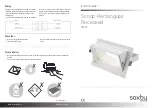 Saxby Lighting Scoop Rectangular Recessed Instruction Leaflet preview