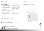 Saxby Lighting Sight Twin Spot Instruction Leaflet preview