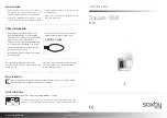 Saxby Lighting Square Wall 39627 Instruction Leaflet preview