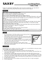 Предварительный просмотр 1 страницы Saxby 11224 Quick Start Manual