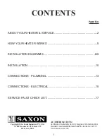 Предварительный просмотр 3 страницы Saxon COPPERFLOW Owner'S Manual