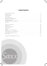 Preview for 2 page of Saxx 800001 User Instructions