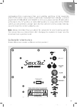 Preview for 19 page of Saxx 800001 User Instructions