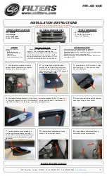 Preview for 2 page of SB Filters AS-1005 Installation Instructions