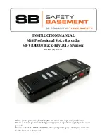 SB SB-VR8000 Instruction Manual preview
