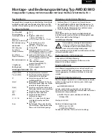 Предварительный просмотр 2 страницы SBC AWD3D5WD Assembly And Operating Instructions Manual