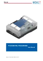 Предварительный просмотр 1 страницы SBC PCD2.M4160 User Manual