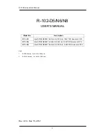 Предварительный просмотр 2 страницы SBC R-102-D5 User Manual