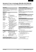 Предварительный просмотр 6 страницы SBC Saia PCD ALD1B5F10K Assembly And Operating Instructions Manual