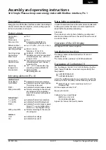 Preview for 3 page of SBC Saia PCD ALD1B5FD Assembly And Operating Instructions Manual