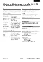 SBC Saia PCD ALD1D5FD Assembly And Operating Instructions Manual preview