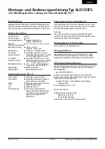 Предварительный просмотр 2 страницы SBC Saia PCD ALD1D5FS Assembly And Operating Instructions Manual