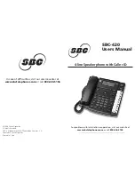 SBC SBC-420 User Manual предпросмотр