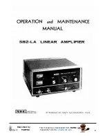 SBE SB2-LA Operation And Maintenance Manual предпросмотр