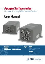 SBG Systems Apogee Surface Series User Manual предпросмотр