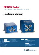 SBG Systems EKINOX Series Hardware Manual предпросмотр