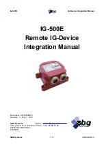 Preview for 1 page of SBG Systems IG-30G Integration Manual