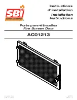 Preview for 1 page of SBI AC01213 Installation Instructions Manual