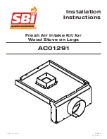 Предварительный просмотр 1 страницы SBI AC01291 Installation Instructions Manual