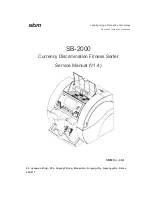 Preview for 1 page of SBM SB-2000 Service Manual