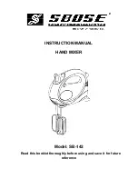 Предварительный просмотр 1 страницы SBose SB-142 Instruction Manual