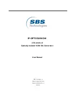 Preview for 1 page of SBS Technologies IP-OPTODA16CH4 User Manual