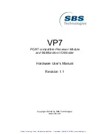 Preview for 2 page of SBS Technologies VP7 Hardware User Manual