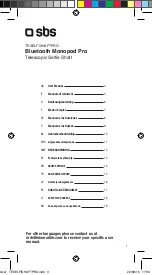 Preview for 3 page of SBS Bluetooth Monopod Pro User Manual