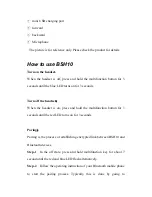 Preview for 4 page of SBS BSH10 User Manual