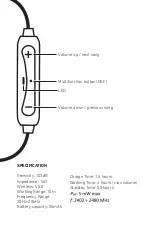 Preview for 2 page of SBS BT Speed TESPEARBTSPEEDK User Manual