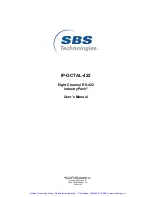 Preview for 2 page of SBS IP-OCTAL-422 User Manual