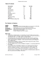 Preview for 2 page of SBS SBS-H2 Installation, Operating,  & Maintenance Instructions