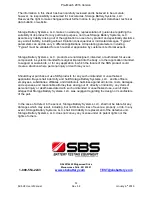 Preview for 12 page of SBS SBS-H2 Installation, Operating,  & Maintenance Instructions