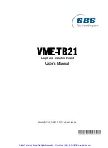 Preview for 2 page of SBS VME-TB21 User Manual