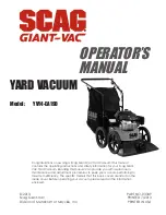 Preview for 1 page of SCAC YV14-EA190 Operator'S Manual