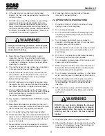 Preview for 8 page of SCAC YV14-EA190 Operator'S Manual