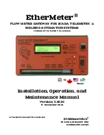 Preview for 1 page of SCADAmetrics EtherMeter EM-100 Installation, Operation And Maintenance Manual