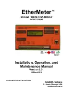 Preview for 1 page of SCADAmetrics EtherMeter Installation, Operation And Maintenance Manual