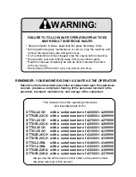 Preview for 2 page of Scag Power Equipment 52B-22CH Operator'S Manual