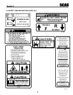 Предварительный просмотр 7 страницы Scag Power Equipment 52B-22CH Operator'S Manual