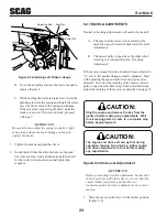 Предварительный просмотр 30 страницы Scag Power Equipment 70001, 79999 Operator'S Manual