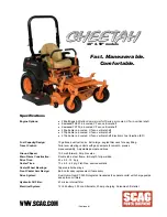 Preview for 1 page of Scag Power Equipment CHEERAH 48 Specifications