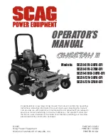 Scag Power Equipment CHEETAH II Operator'S Manual preview